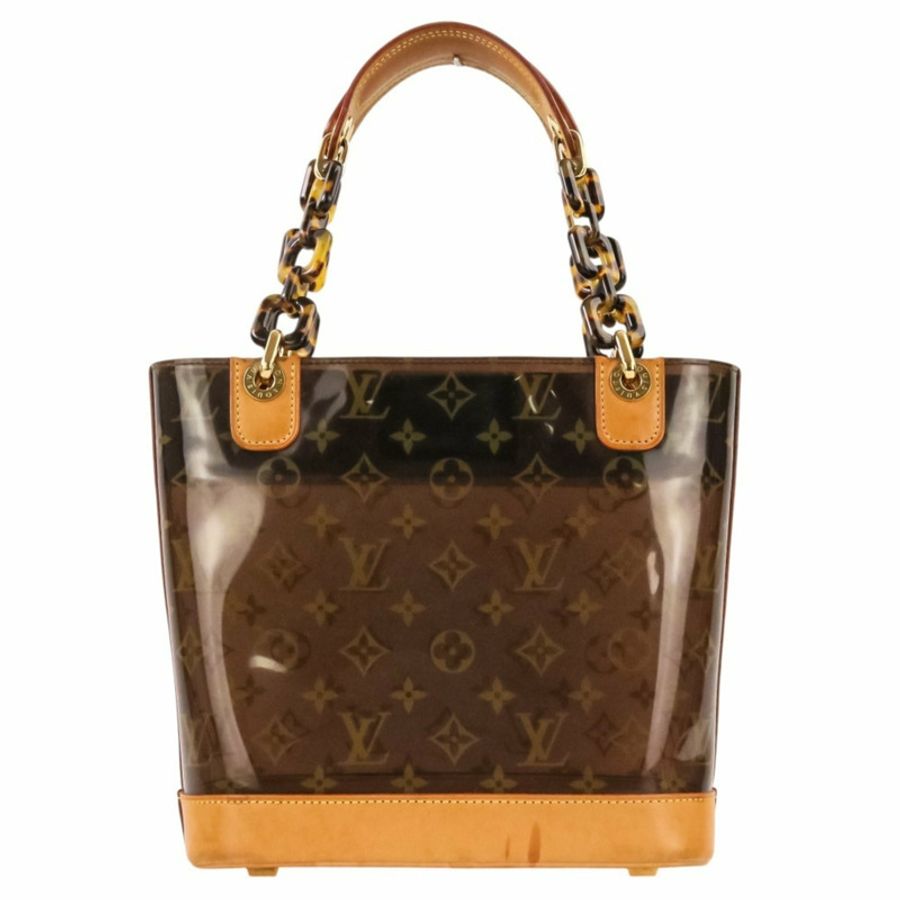 路易威登 Cabas Ambre PM Vinyl Monogram 手提包 M92502 棕色 女士-2