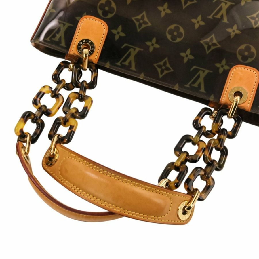 路易威登 Cabas Ambre PM Vinyl Monogram 手提包 M92502 棕色 女士-5