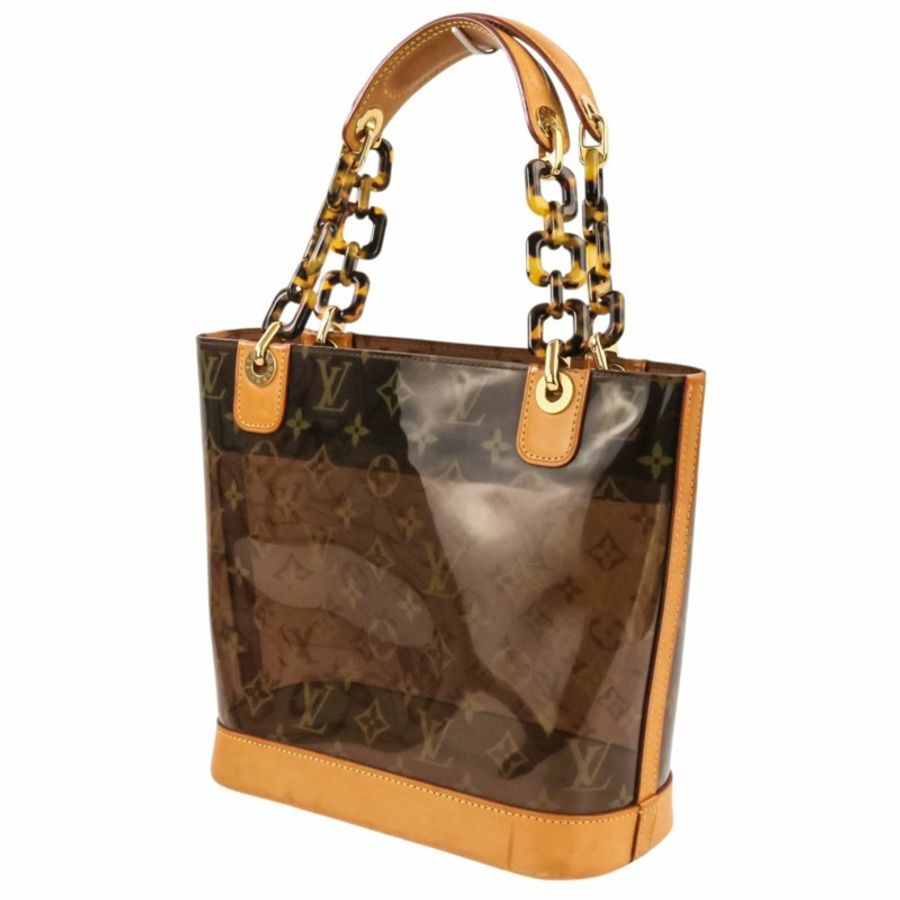 路易威登 Cabas Ambre PM Vinyl Monogram 手提包 M92502 棕色 女士-6