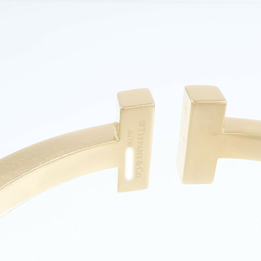 TIFFANY&CO 18K黃金T Square Bangle手鐲-4
