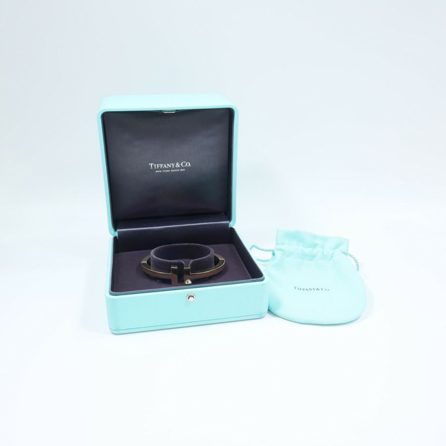 TIFFANY&CO 18K黃金T Square Bangle手鐲-6
