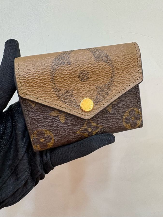 #現貨Louis Vuitton ZOÉ 錢包 三折短夾 LV老花短夾LV零錢包-0