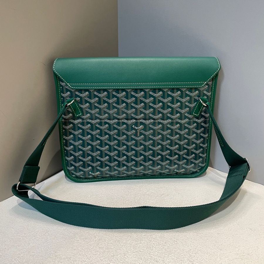 Goyard/戈雅25年新款綠色郵差包-2