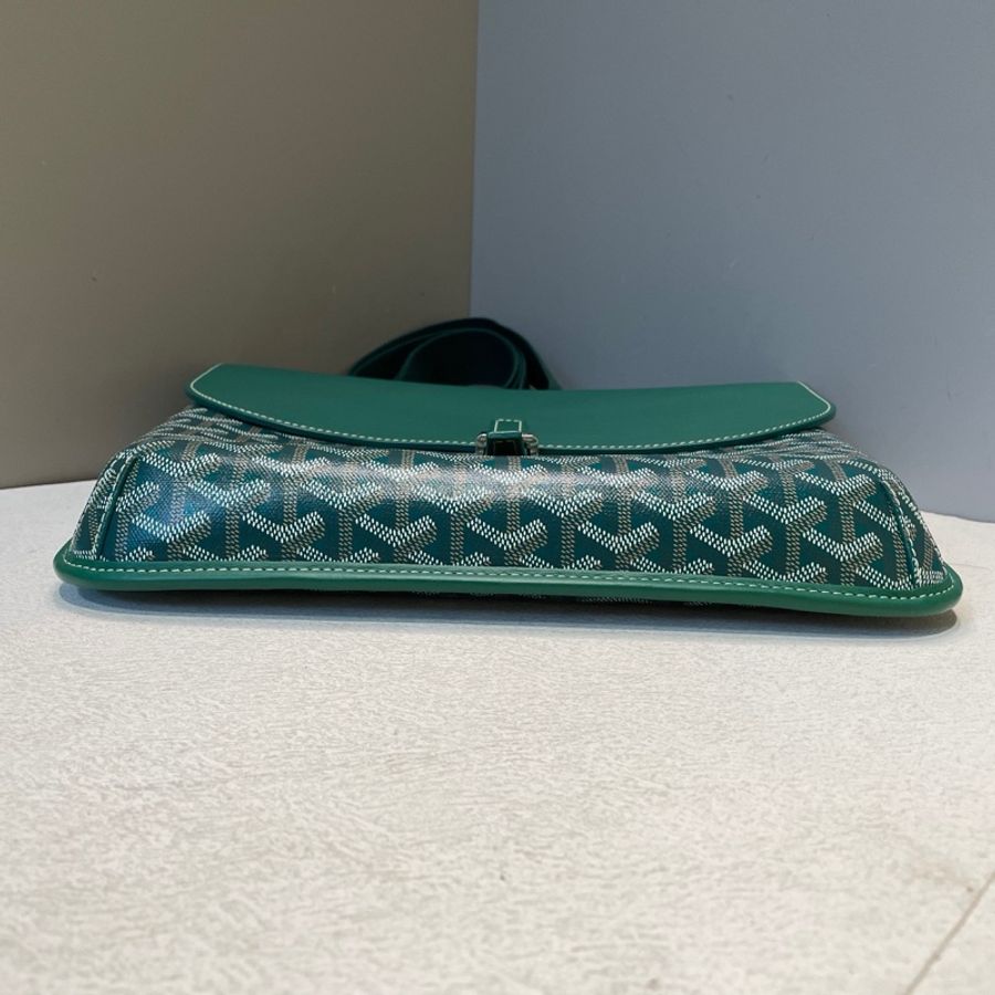 Goyard/戈雅25年新款綠色郵差包-4