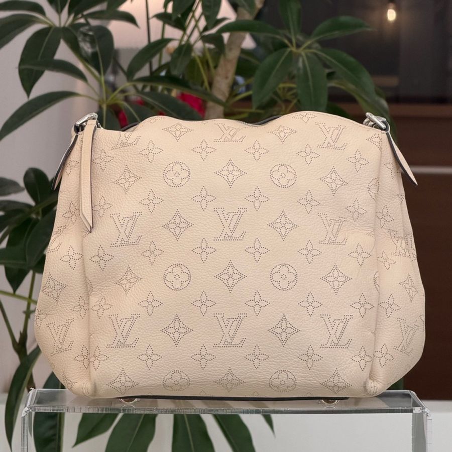 Louis Vuitton 路易威登月光女神 Babylone Chain BB 奶茶灰色手提斜挎包 芯片款 尺寸:24*14*23cm 無肩帶-1