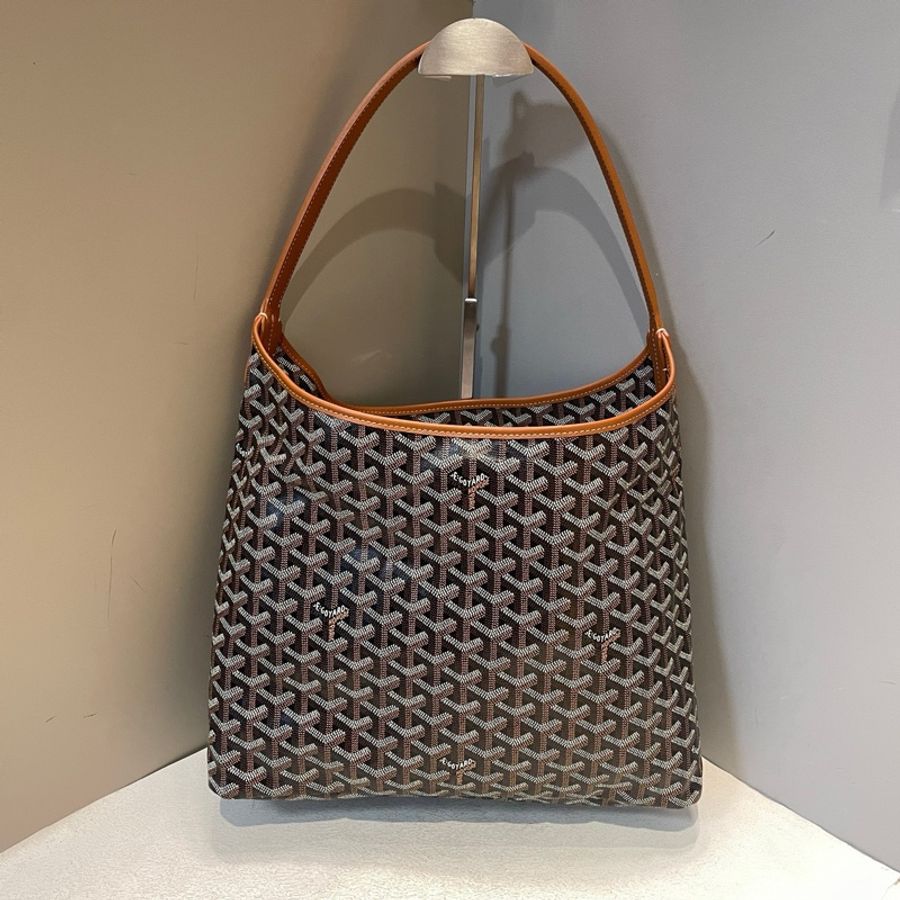 Goyard/戈雅黑棕Hobo容量大自重輕,百搭不挑場合-2