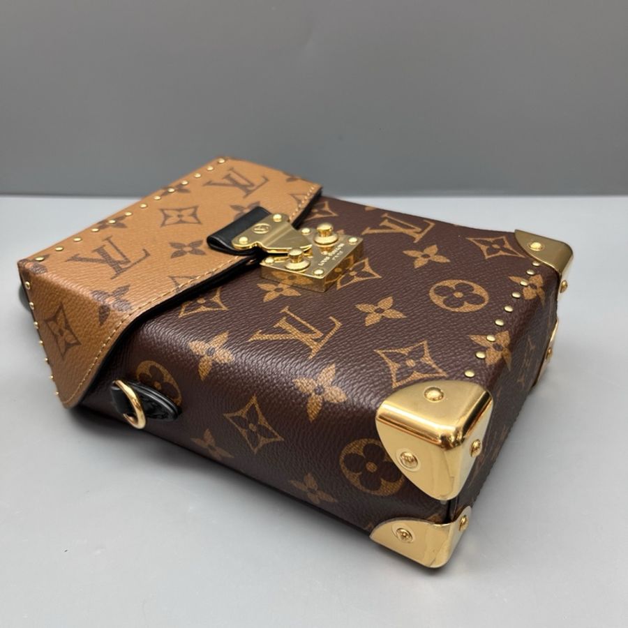 LV 路易威登老花拼色Camera box盒子包-3