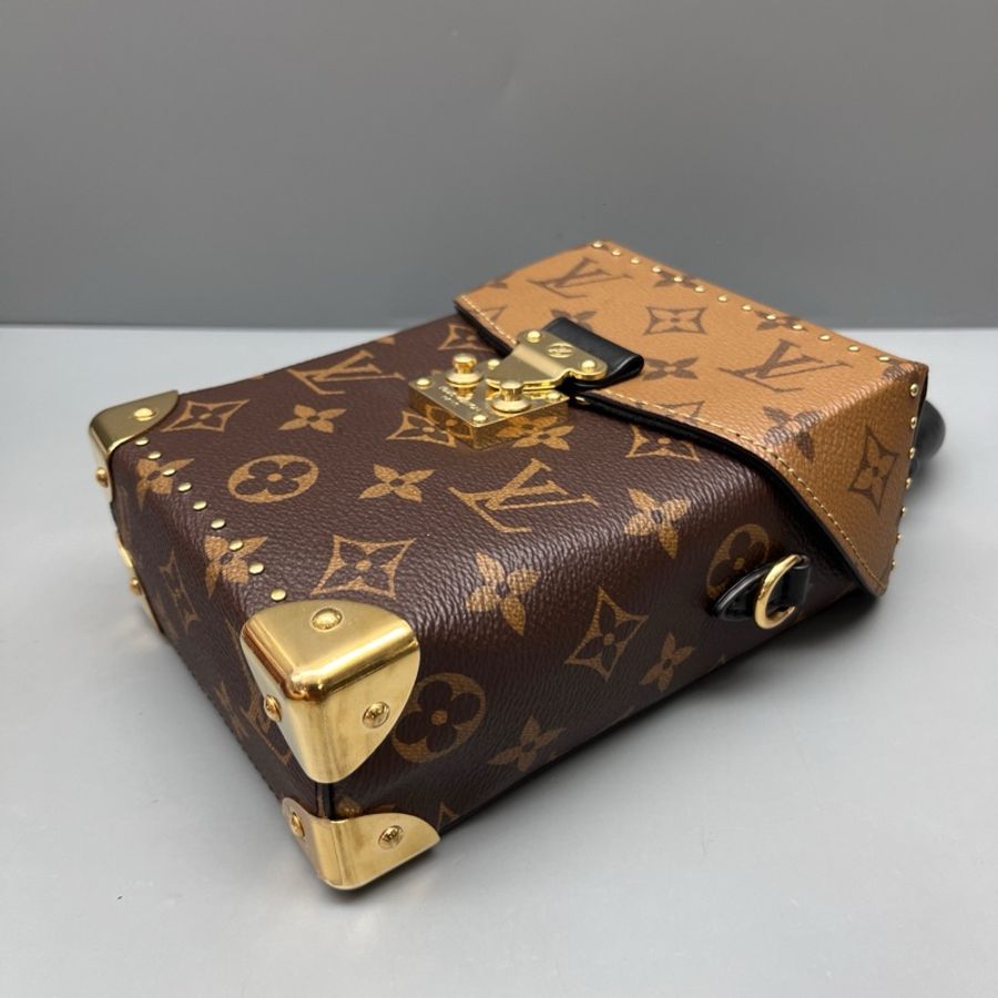 LV 路易威登老花拼色Camera box盒子包-4