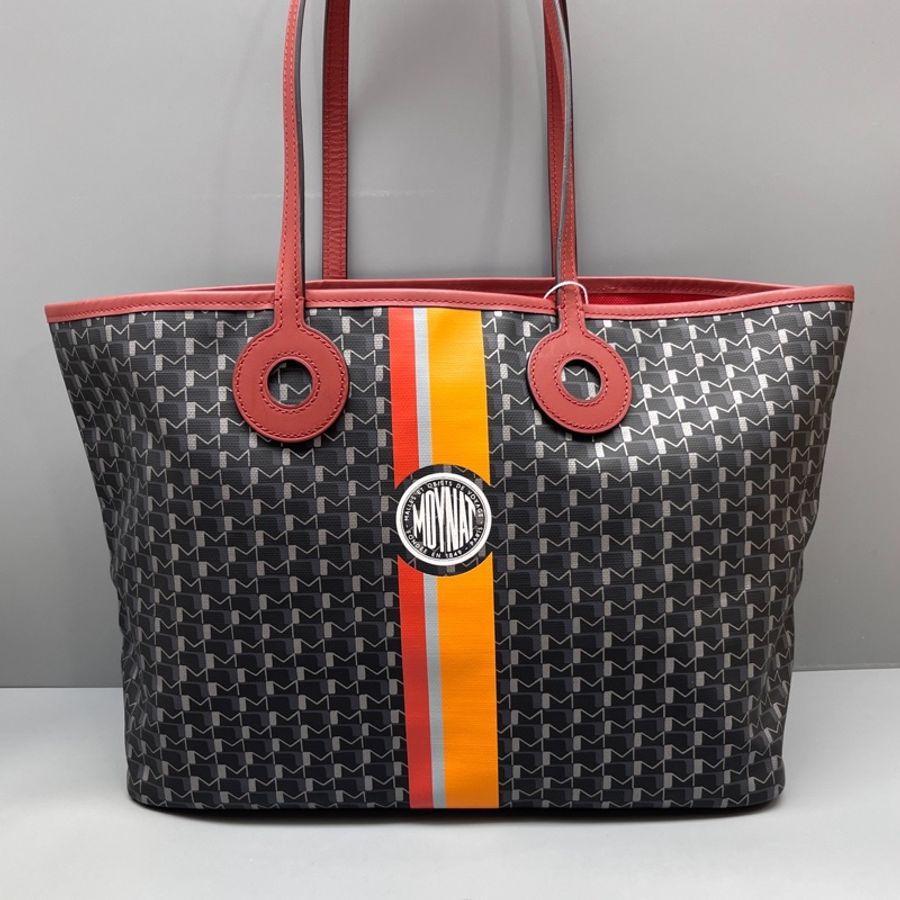 Moynat 老花拼色托特包-0