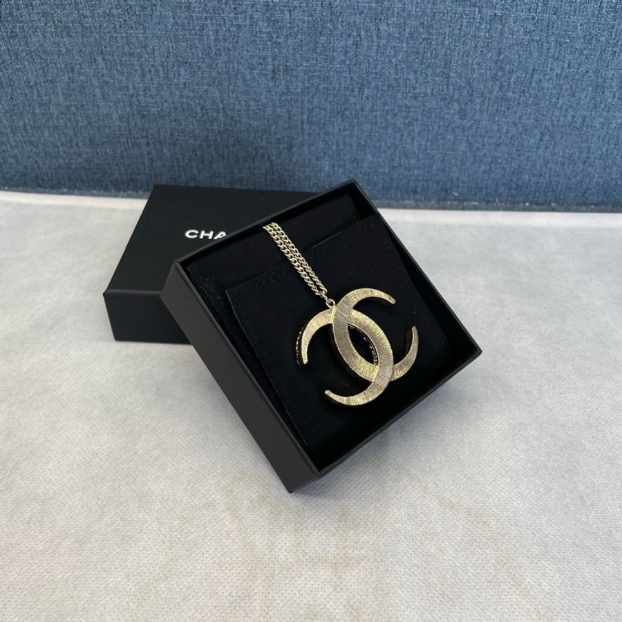 香奈兒CHANEL雙C大Logo毛衣鏈,成色99新-5