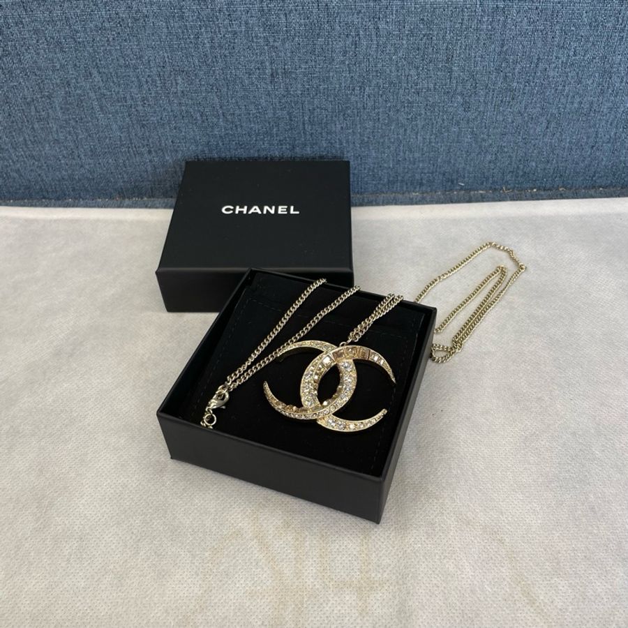 香奈兒CHANEL雙C大Logo毛衣鏈,成色99新-7