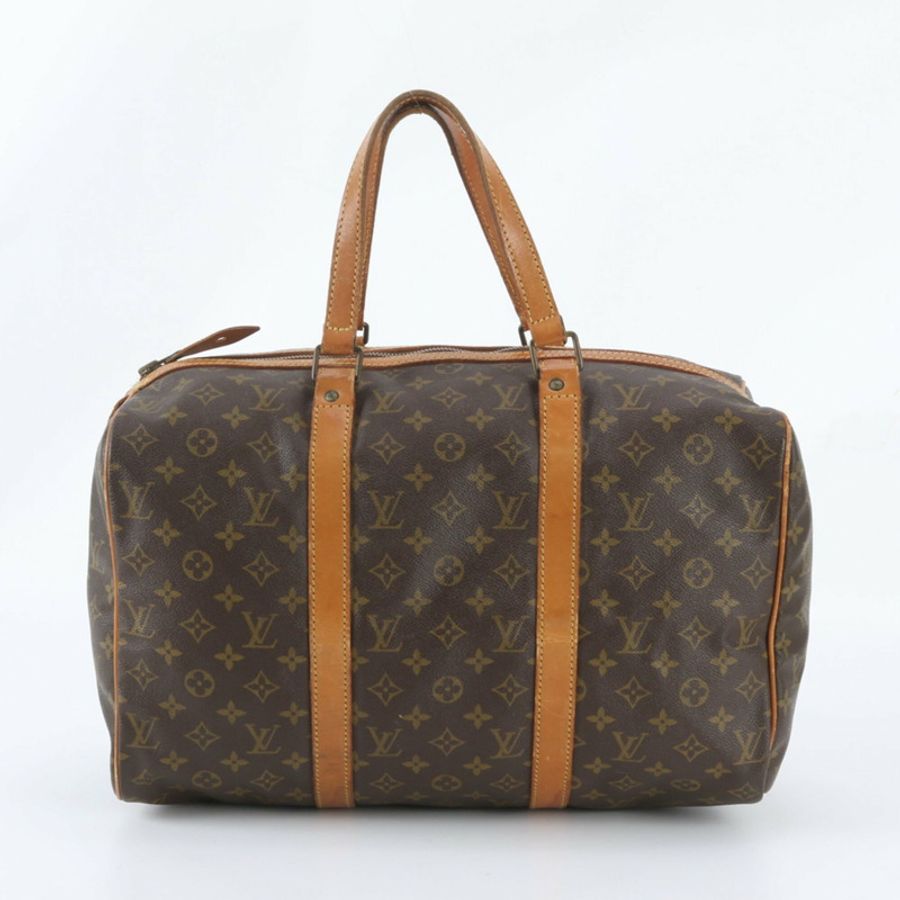 路易威登 Monogram Sac Souple 45 M41624 皮革波士頓手提包/托特包/男士隨身包-0