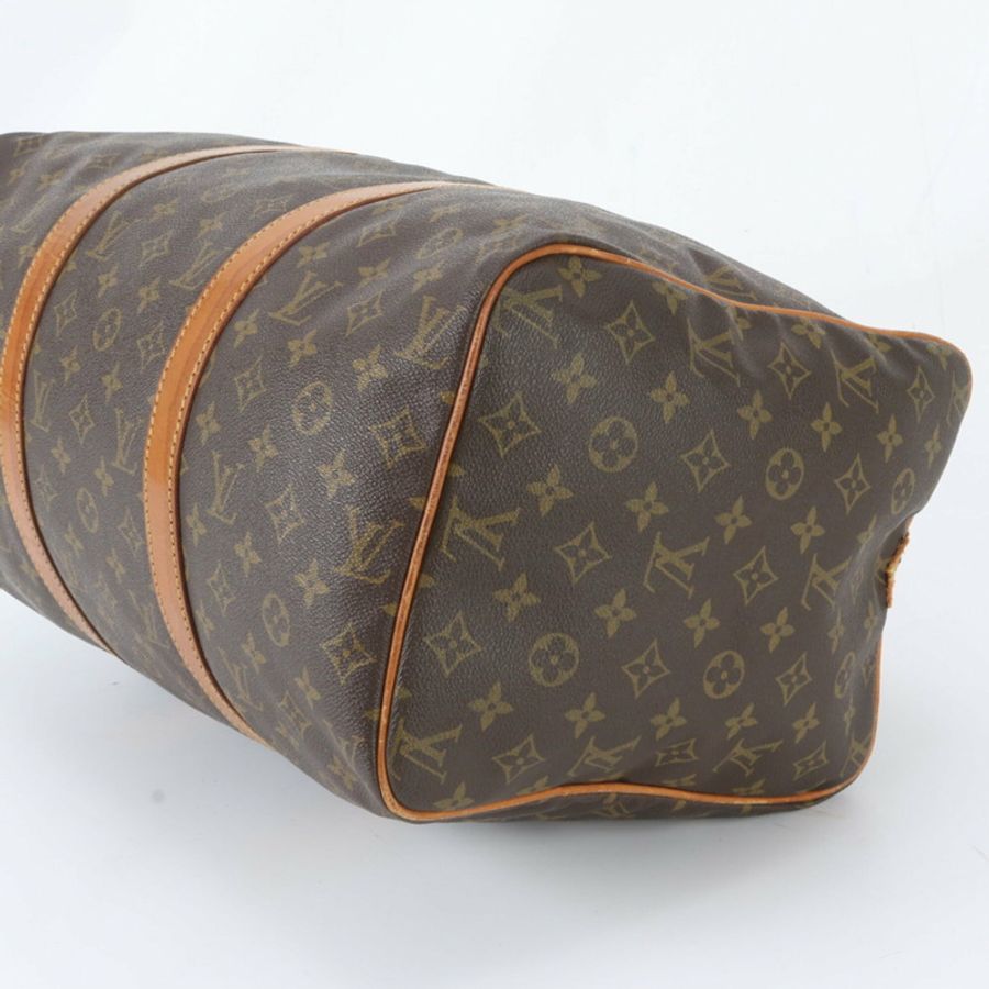 路易威登 Monogram Sac Souple 45 M41624 皮革波士頓手提包/托特包/男士隨身包-3