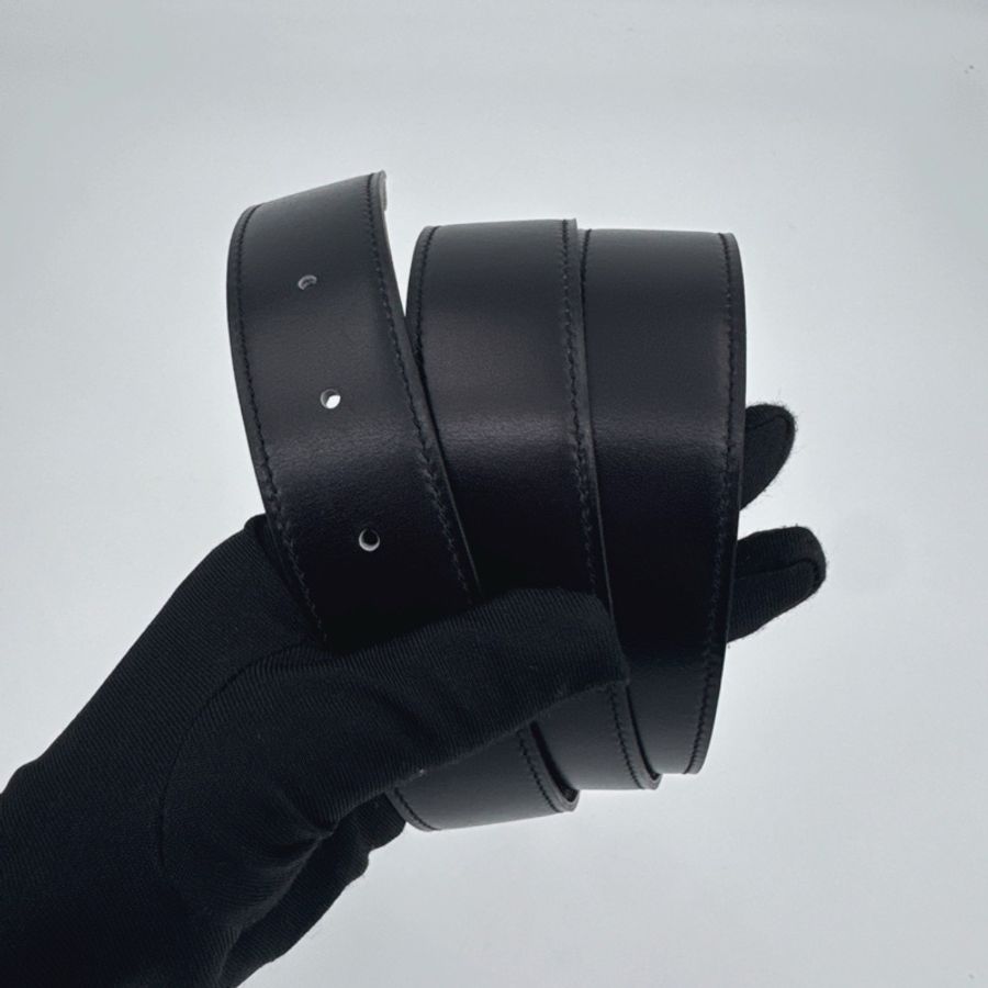 Hermes愛馬仕 雙面框Q腰帶 長度95cm 寬3.2cm 閒置未使用-4