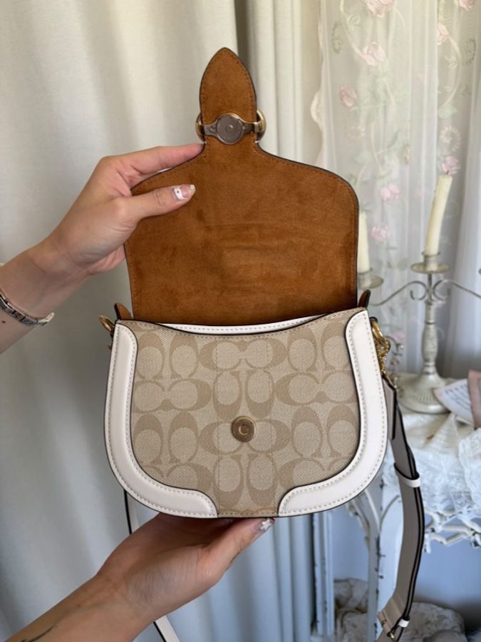 ✨近全新 coach 馬鞍包 斜背包-17