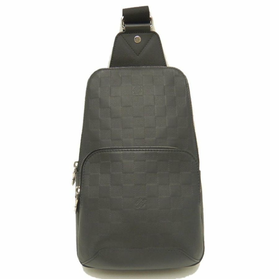 路易威登 Damier Infini Avenue 斜背包 N41720 瑪瑙黑 男款 253929-0