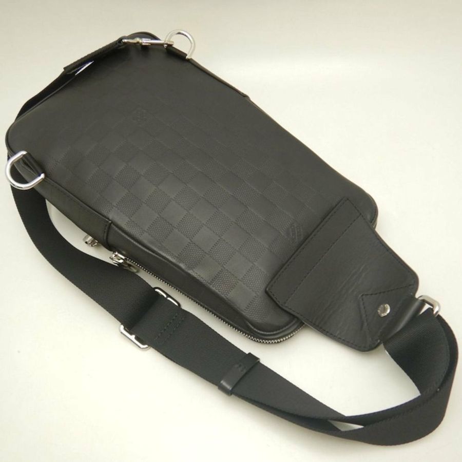 路易威登 Damier Infini Avenue 斜背包 N41720 瑪瑙黑 男款 253929-2