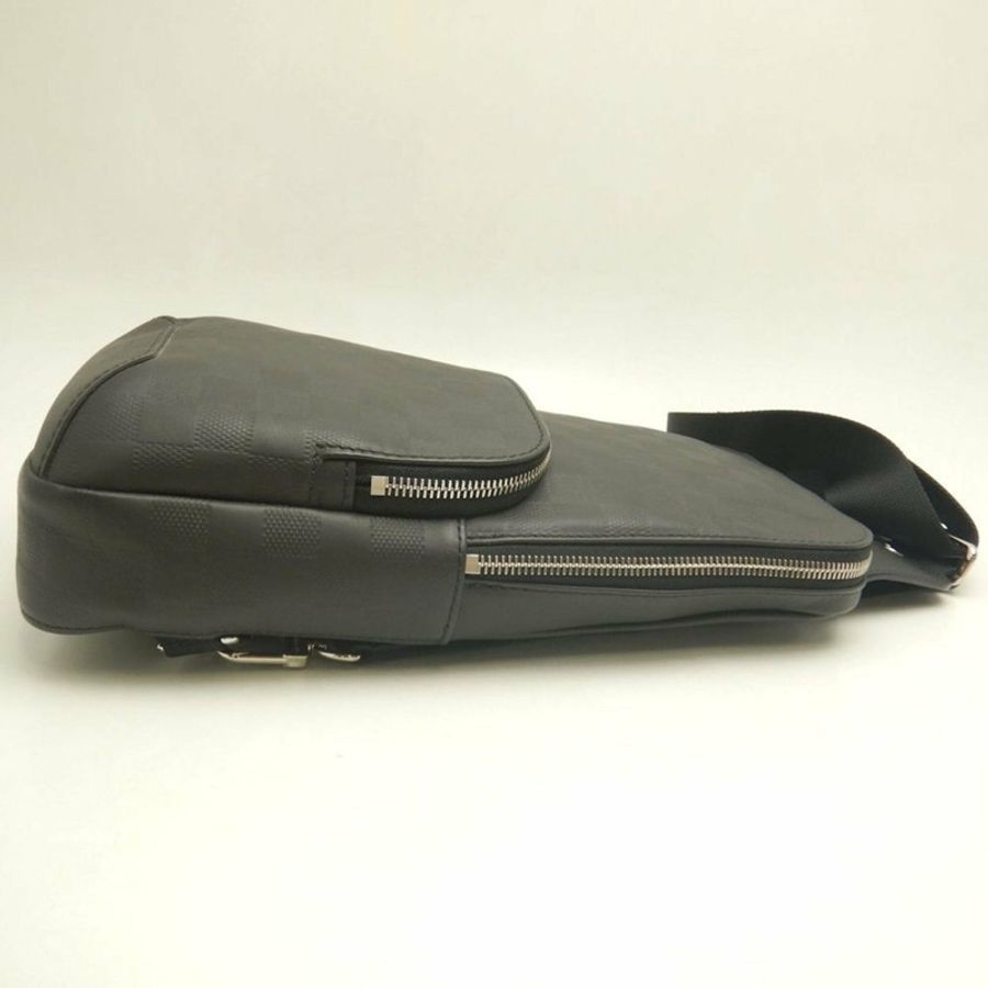 路易威登 Damier Infini Avenue 斜背包 N41720 瑪瑙黑 男款 253929-4