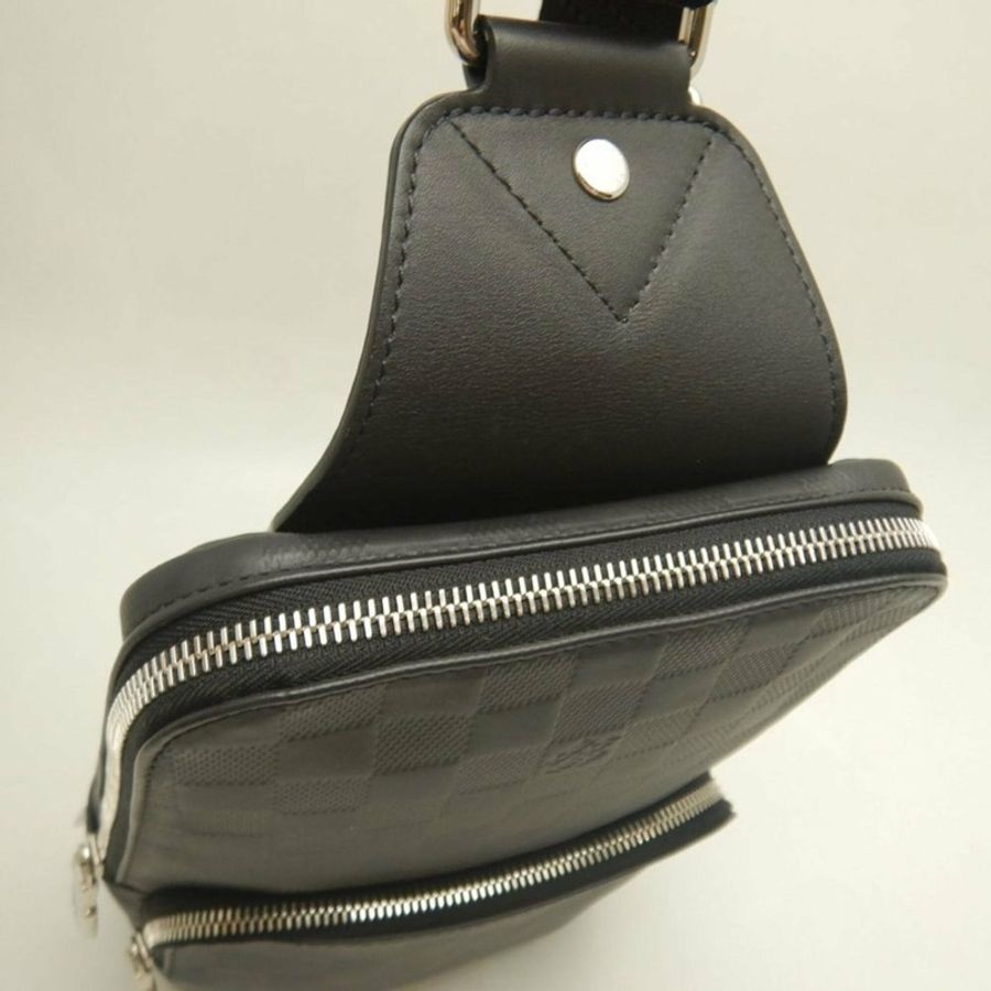 路易威登 Damier Infini Avenue 斜背包 N41720 瑪瑙黑 男款 253929-6