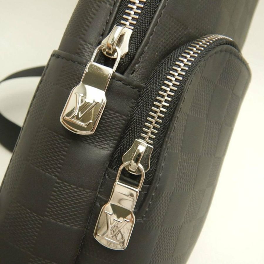 路易威登 Damier Infini Avenue 斜背包 N41720 瑪瑙黑 男款 253929-9