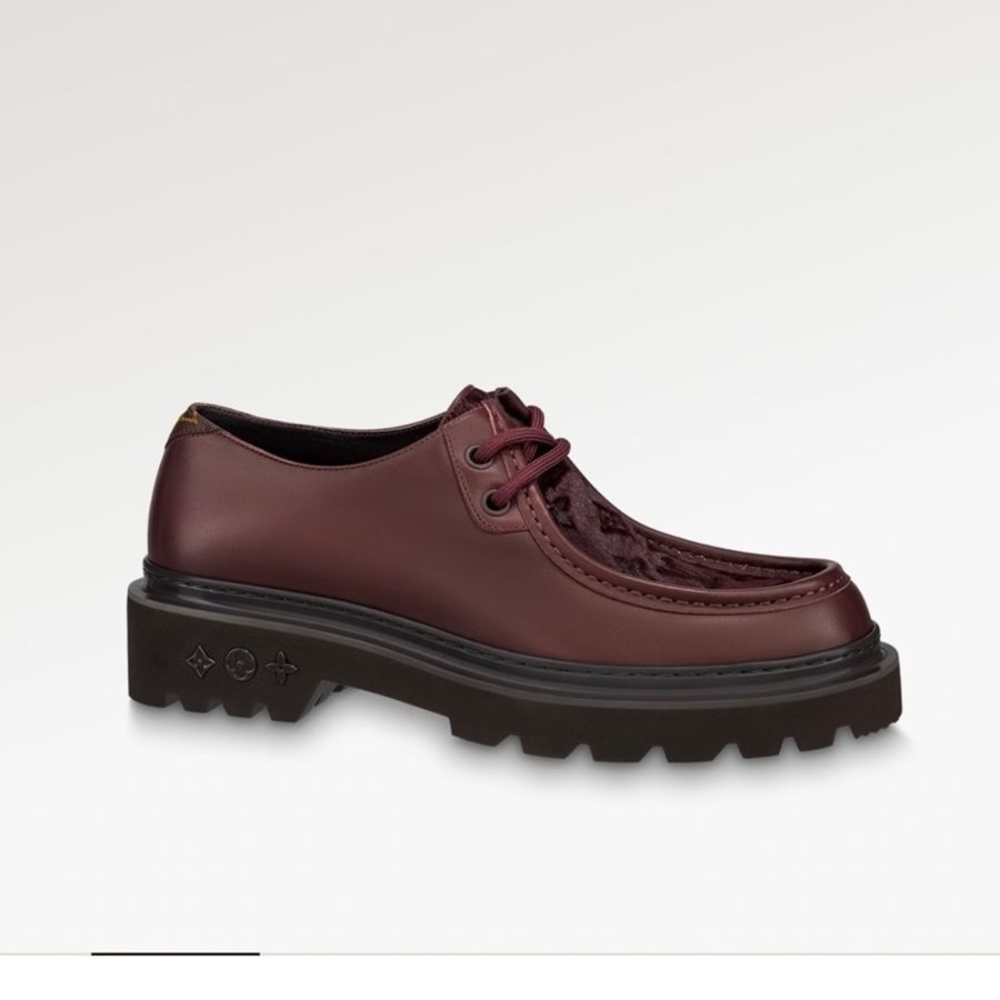 Louis Vuitton Burgundy LV Ranger Derbies 6 皮鞋-1