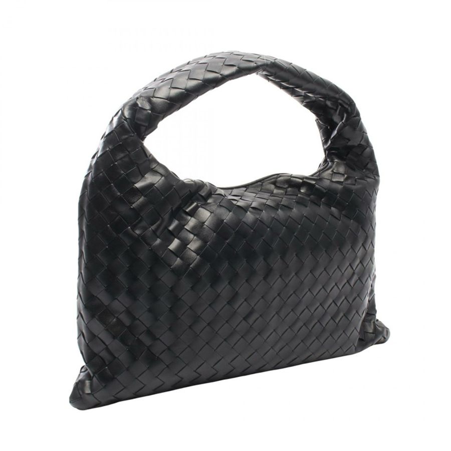 BOTTEGA VENETA HOP Intrecciato 手提包 796262V3IV11019 皮革 黑色 全新 BV-1