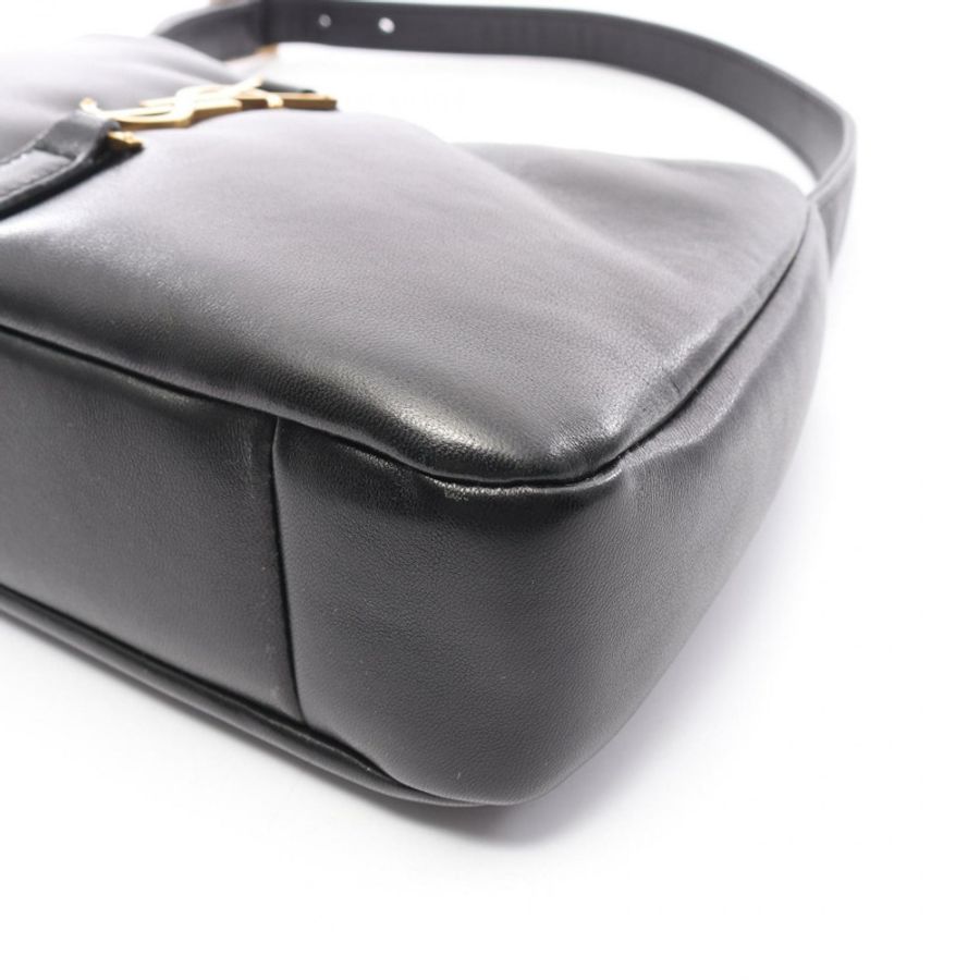SAINT LAURENT PARIS LE 5 A 7 Le Sancassette Hobo 手提包 763419AACX71000 小羊皮(綿羊皮)黑色全新 Wome-4