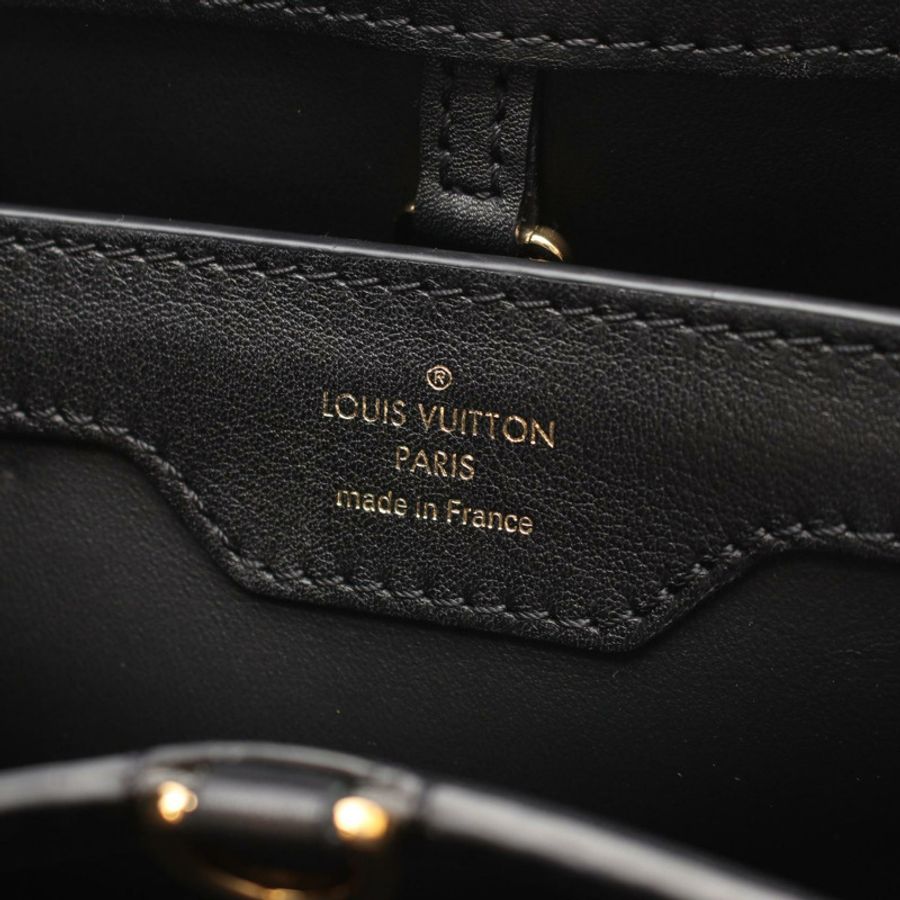 路易威登 Capucine MM Since1854 單肩手提包 M57358 黑色皮革二手-3