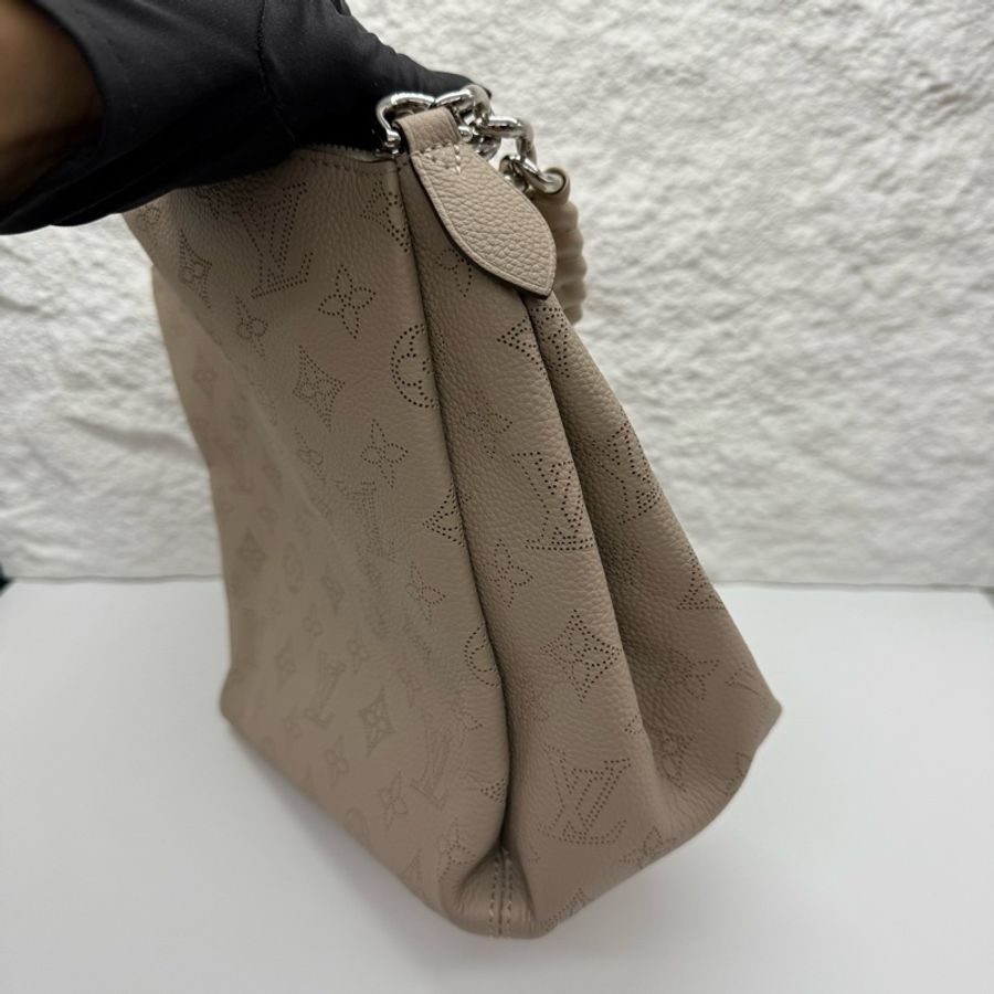 Louis Vuitton 路易威登月光女神 Babylone Chain BB 奶茶灰色手提斜挎包 芯片款-5