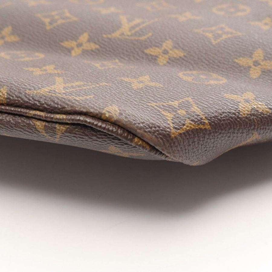 路易威登 Neverfull MM Monogram 手提包 M40156 PVC 塗層帆布皮革棕色二手女士-13