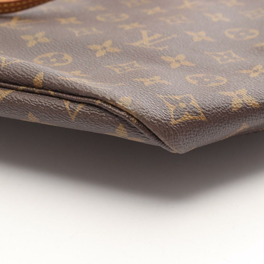 路易威登 Neverfull MM Monogram 手提包 M40156 PVC 塗層帆布皮革棕色二手女士-15