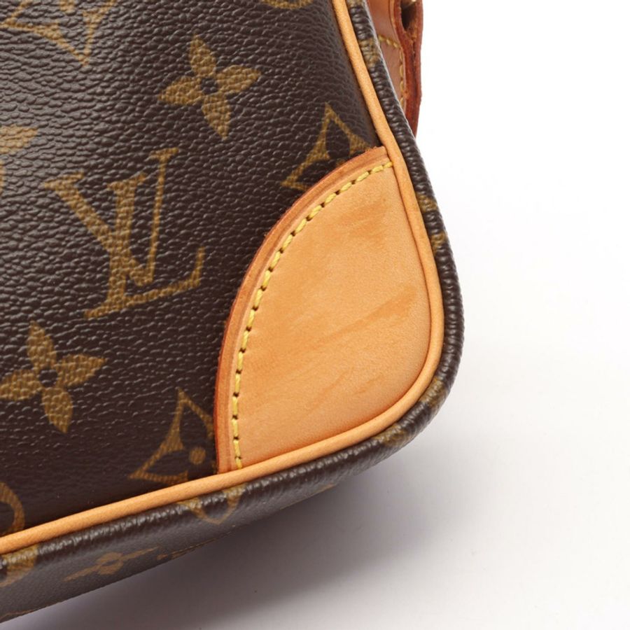 路易威登 Trocadero 27 Monogram 單背包 M51274 PVC塗層帆布皮革棕色二手女款-5