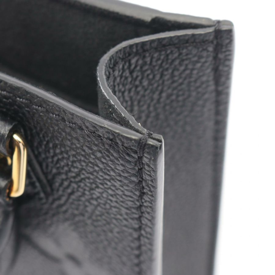 路易威登 Petite Sac Plat Monogram Empreinte 黑色 2WAY 手提包 M81417 黑色皮革二手女士-6