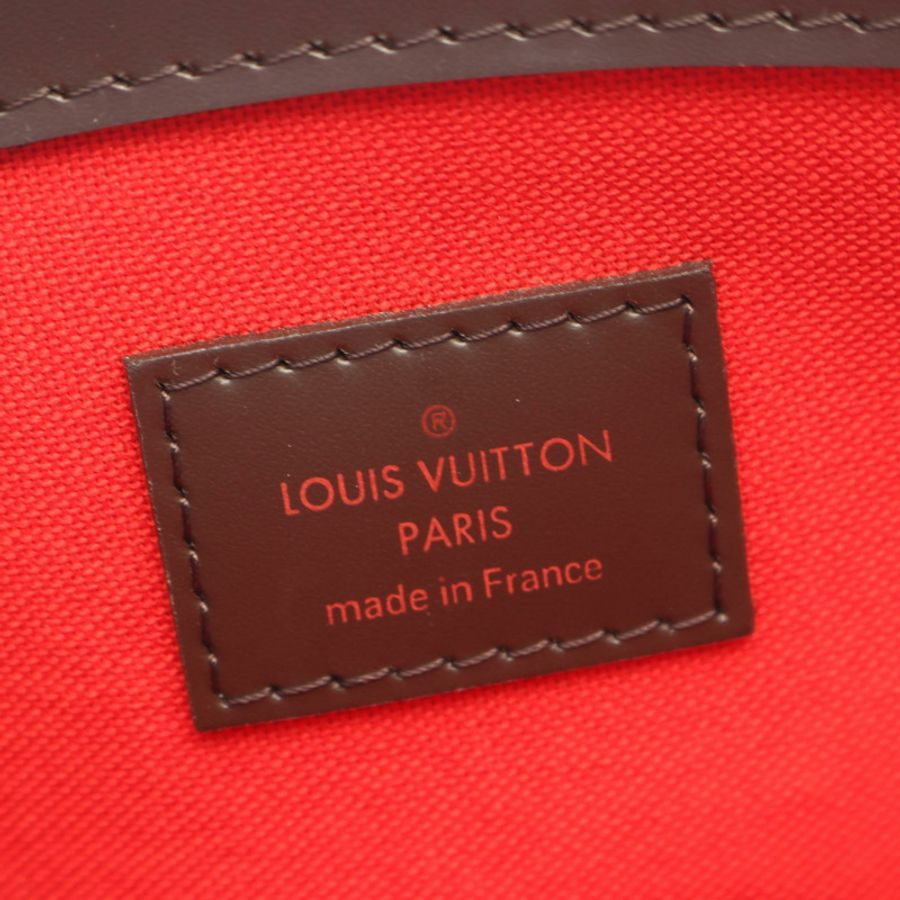 LOUIS VUITTON Verona 中型單肩手提包 N41118 Damier Ebene 帆布皮革 二手-3