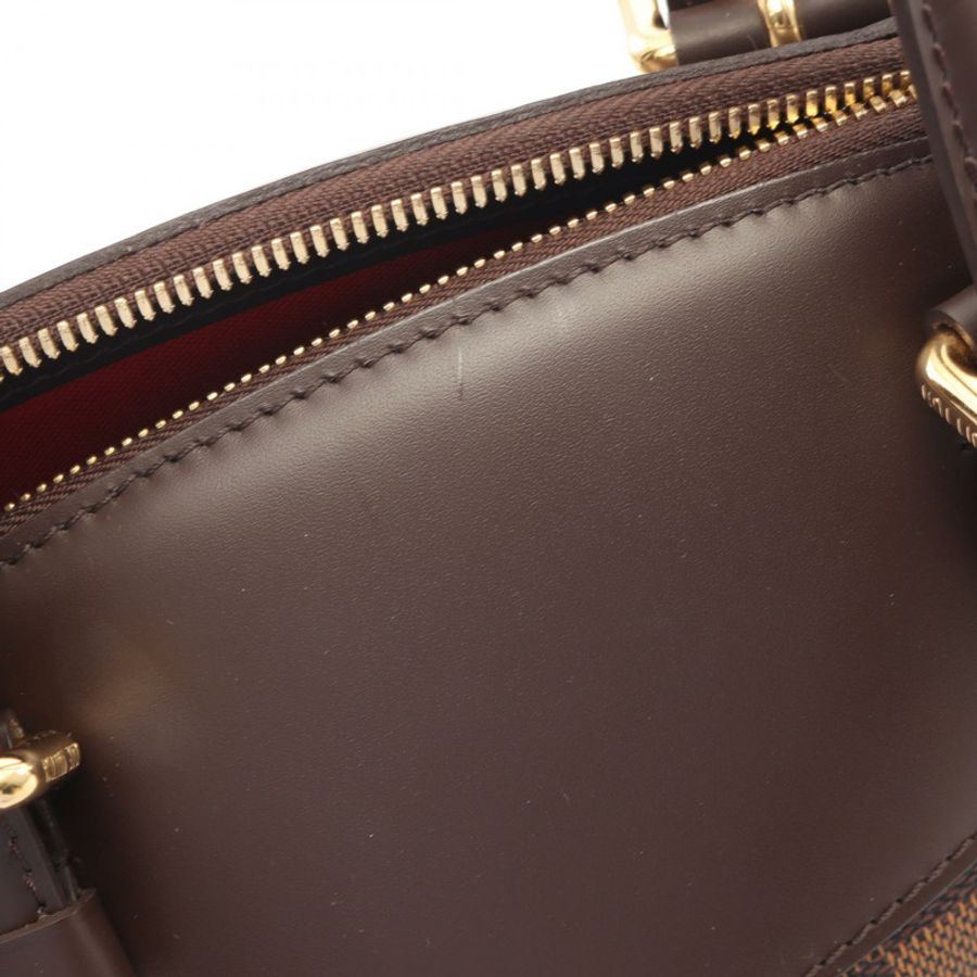 LOUIS VUITTON Verona 中型單肩手提包 N41118 Damier Ebene 帆布皮革 二手-6