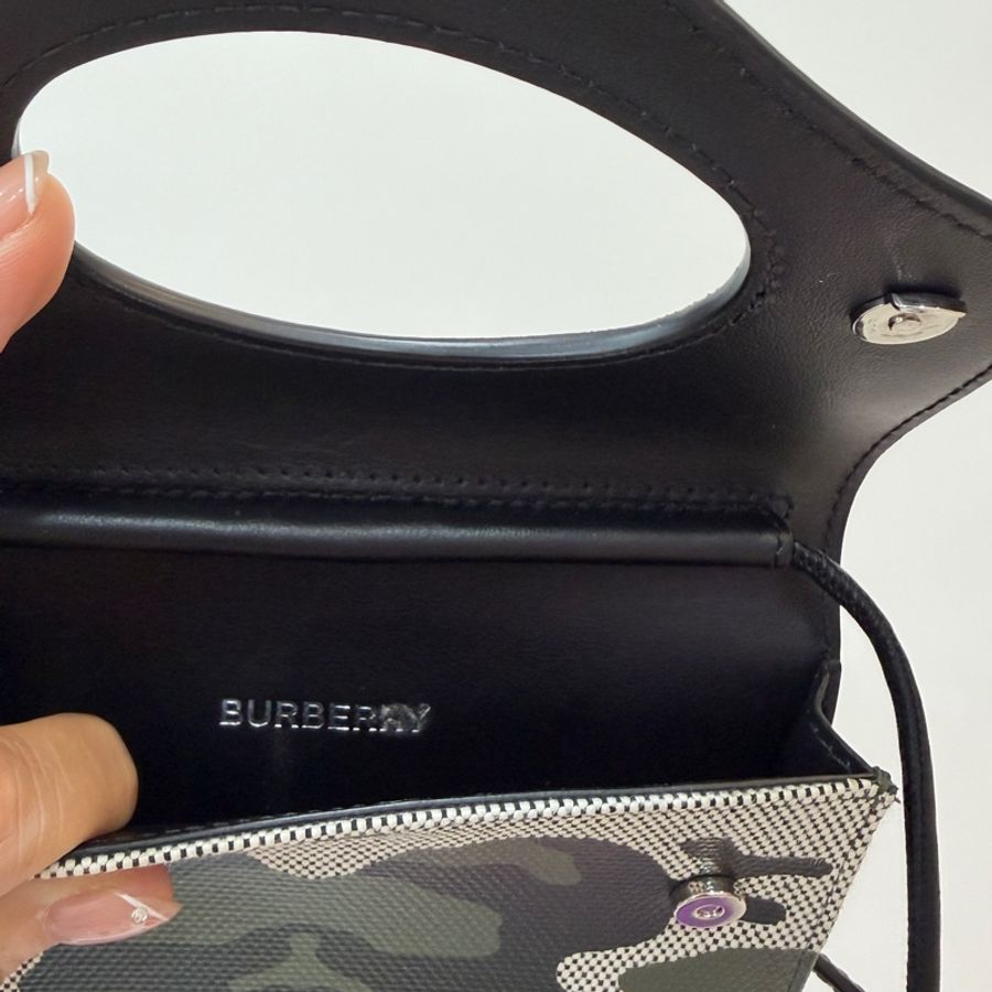 Burberry 迷彩 綠 手機包 肩背包 斜背包 側背包-11