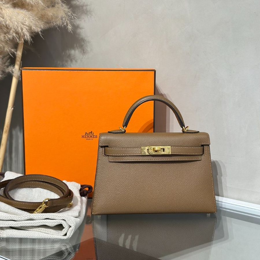 HERMES Mini Kelly ll - Teddy 3G 栗子金 Z-15