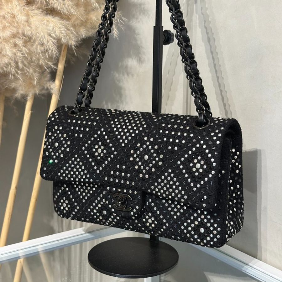 CHANEL 22P毛呢滿鑽CF25 - So Black-3