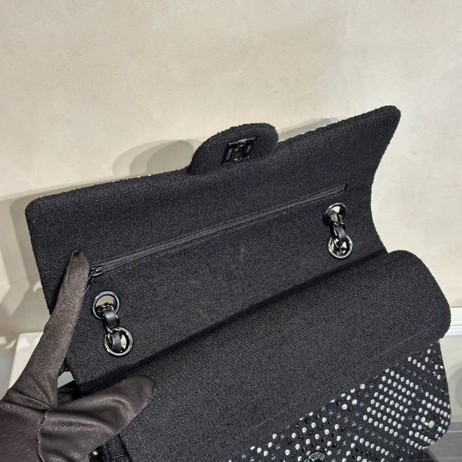 CHANEL 22P毛呢滿鑽CF25 - So Black-9