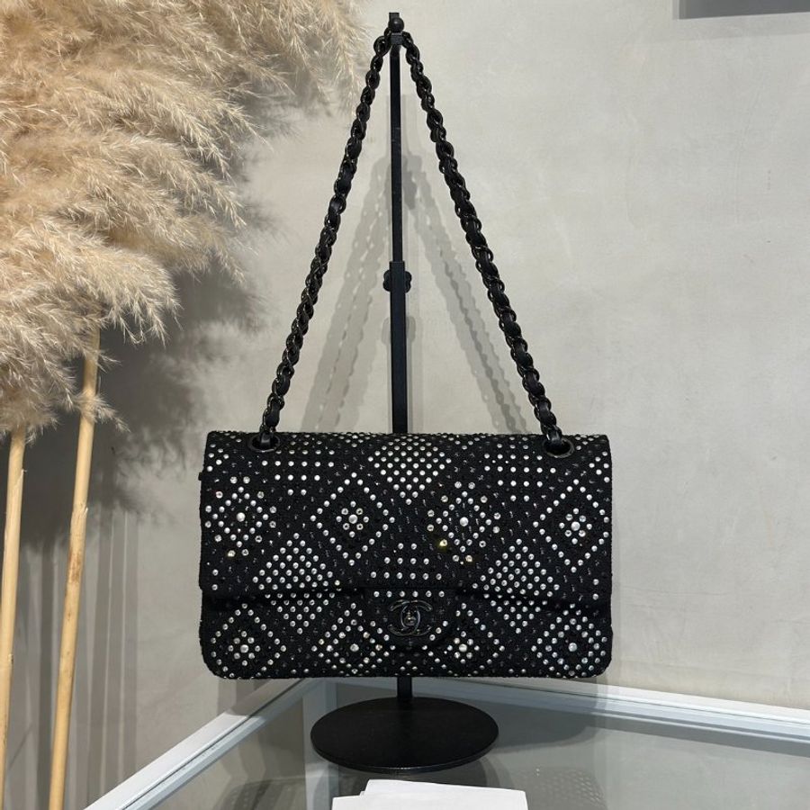 CHANEL 22P毛呢滿鑽CF25 - So Black-10