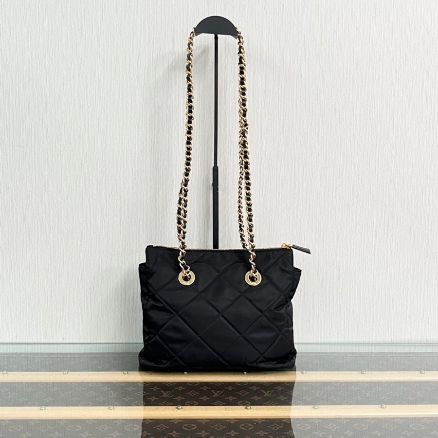 🖤 威選精品|PRADA Re-Edition 黑金鍊條肩背包 🖤-2