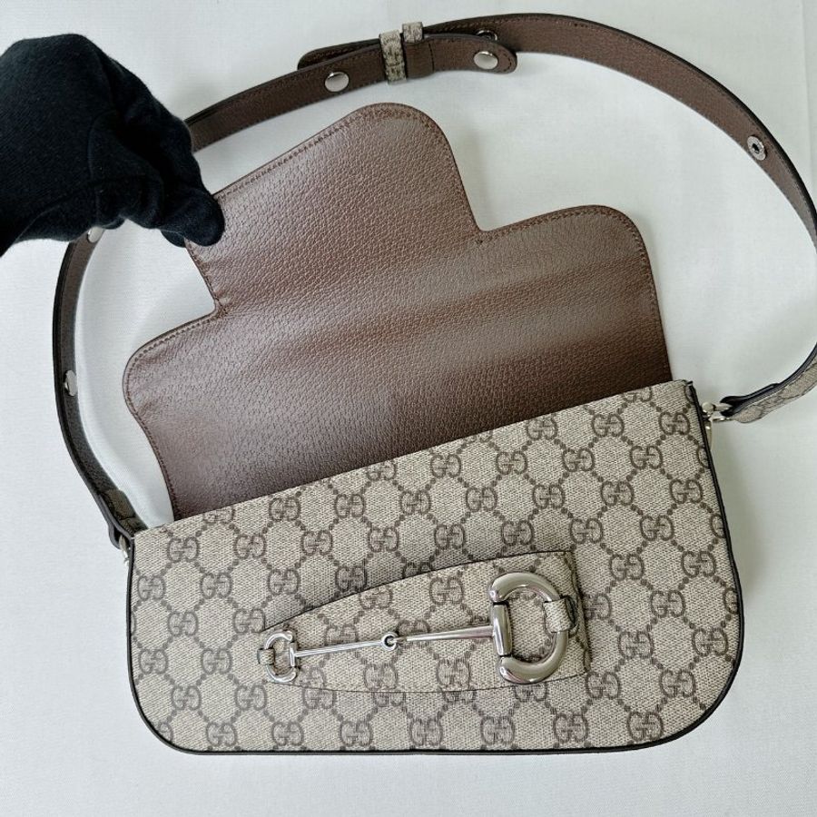 GUCCI Horsebit 1955馬銜扣斜角包-6