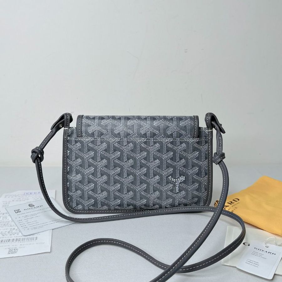 GOYARD 全新Plumet灰色信封包-1