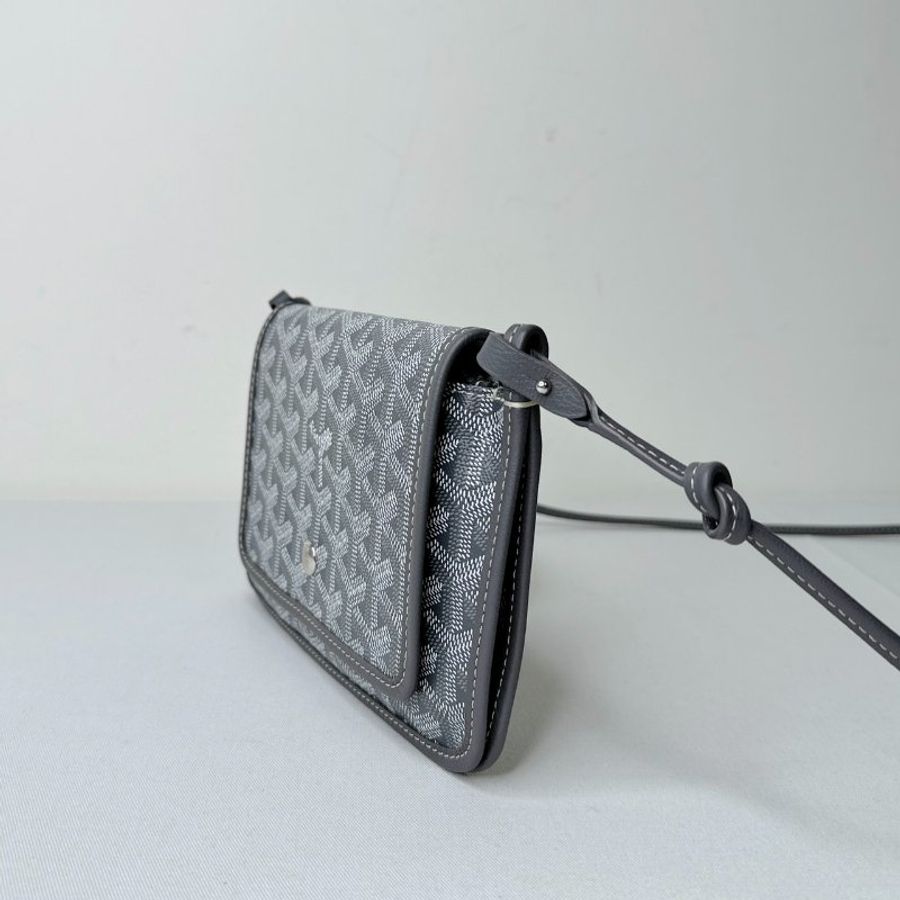 GOYARD 全新Plumet灰色信封包-2