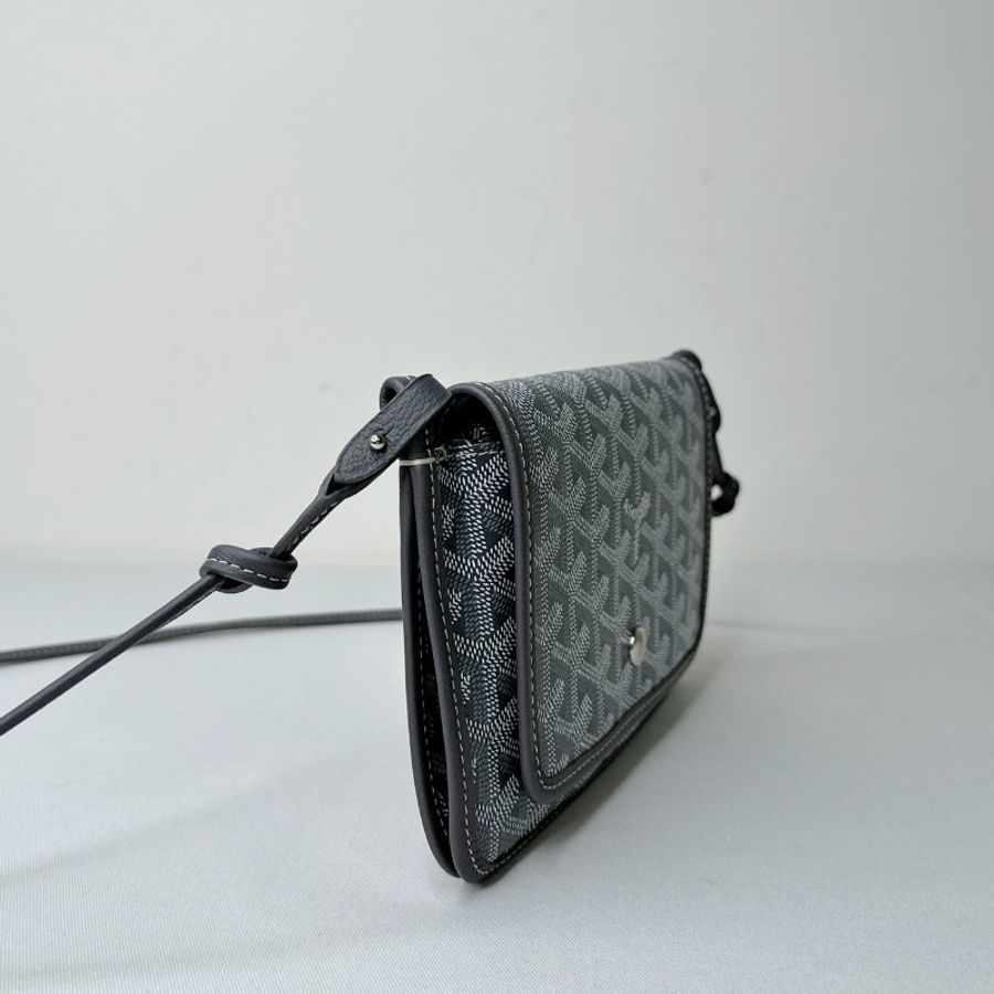 GOYARD 全新Plumet灰色信封包-3