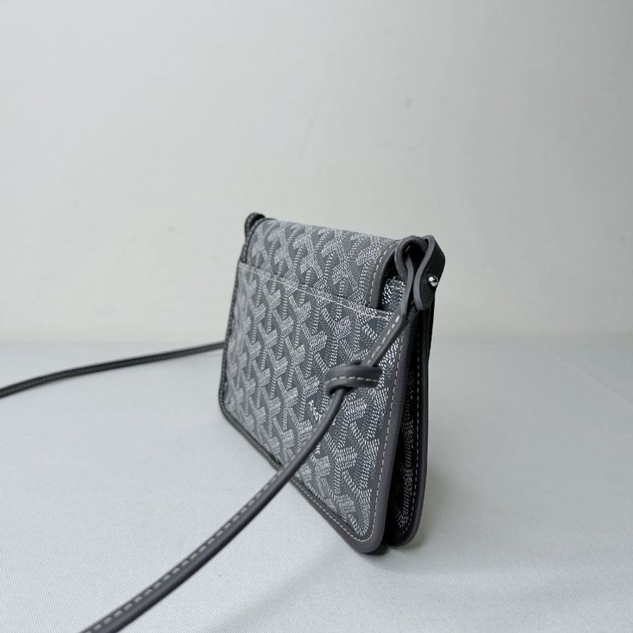 GOYARD 全新Plumet灰色信封包-4