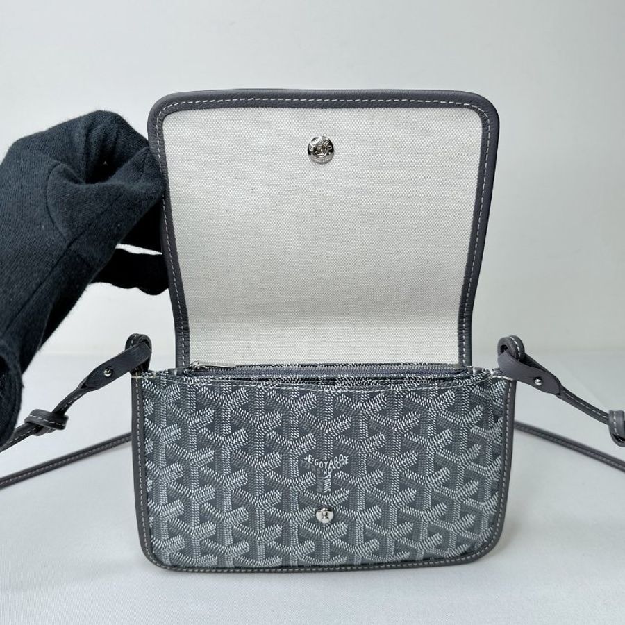GOYARD 全新Plumet灰色信封包-6