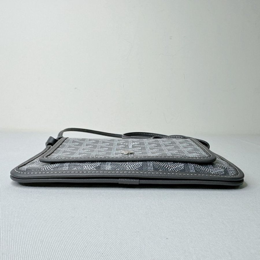 GOYARD 全新Plumet灰色信封包-9
