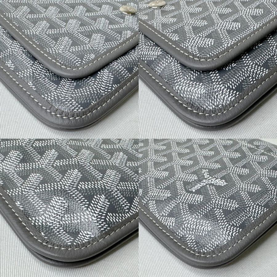 GOYARD 全新Plumet灰色信封包-10