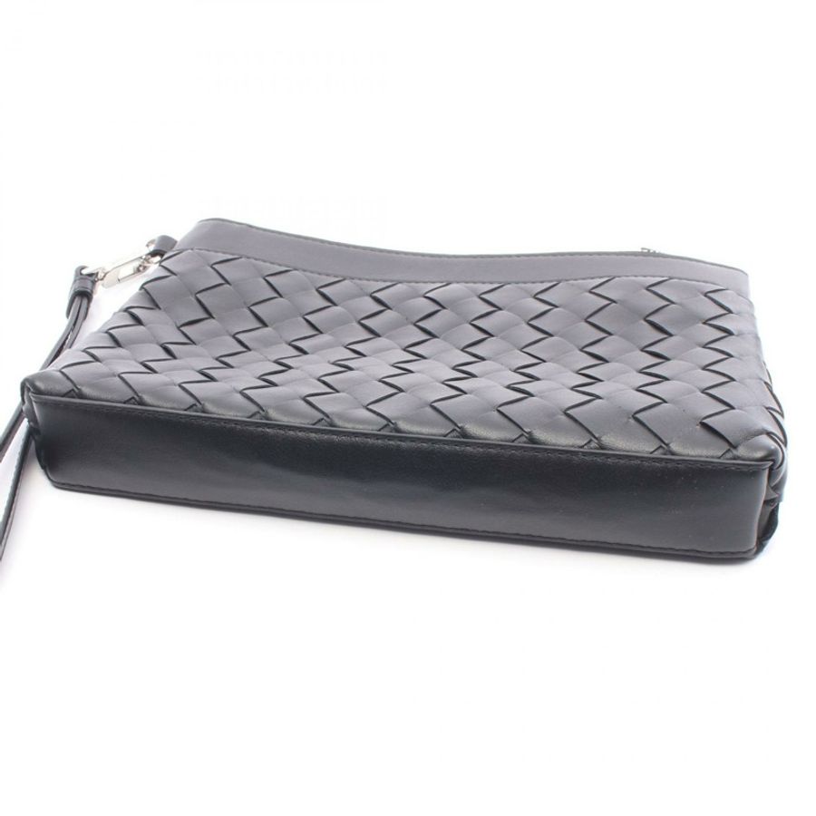 BOTTEGA VENETA Prism Pouch Intrecciato bag 795712V2HL18803 leather Black Used-5